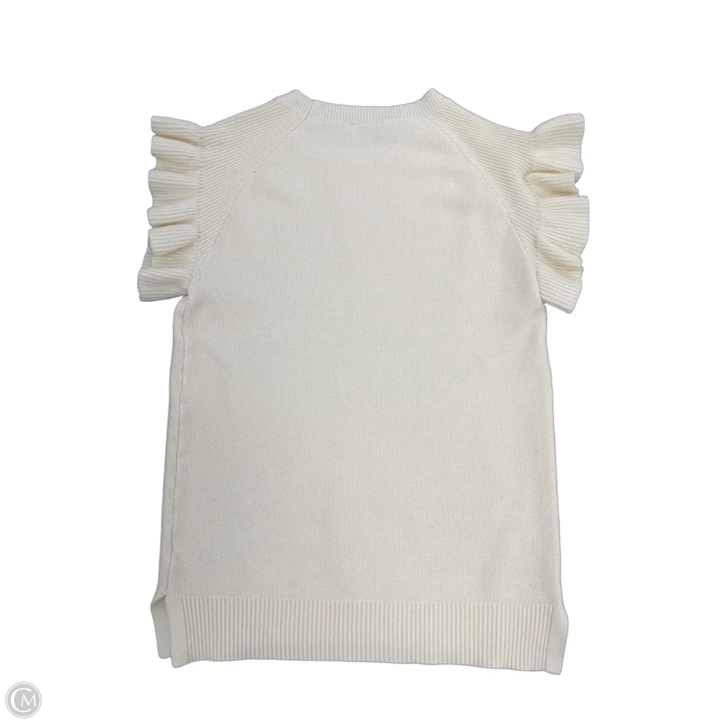 Sweater Short Sleeve By Amalfi In Cream, Size: Xl