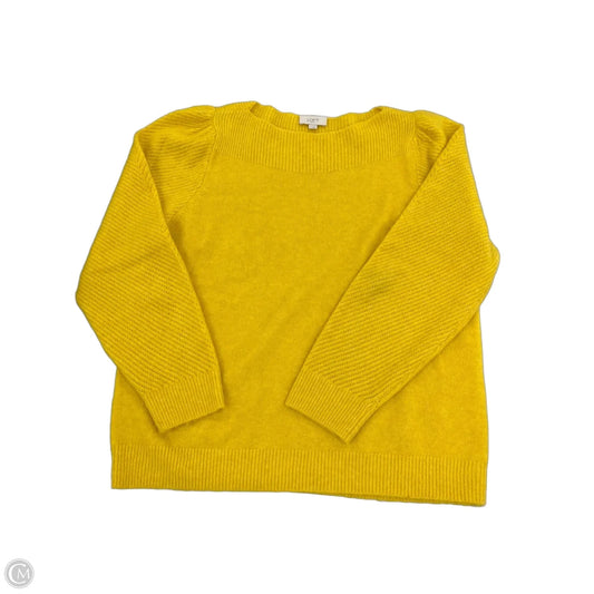 Sweater By Loft In Yellow, Size: Xl
