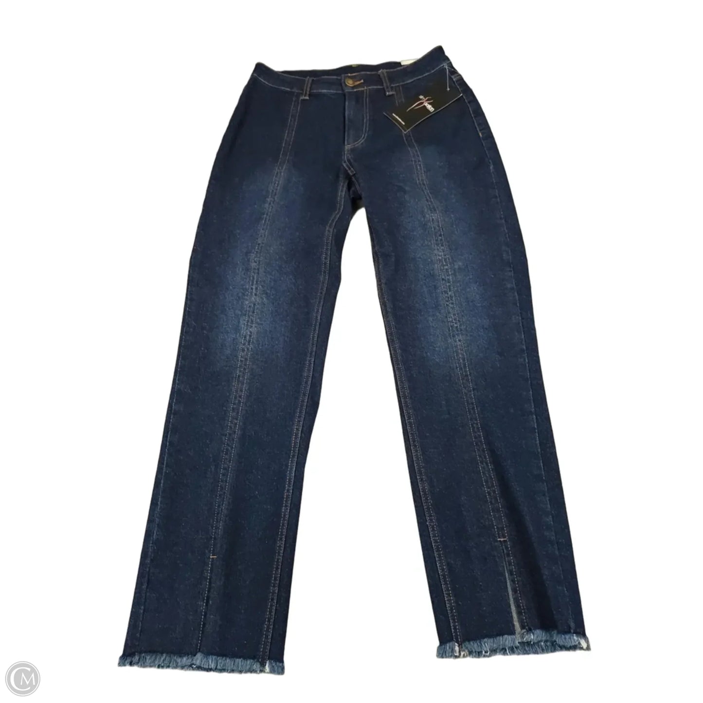 Jeans Straight By Multiples In Blue Denim, Size: 4