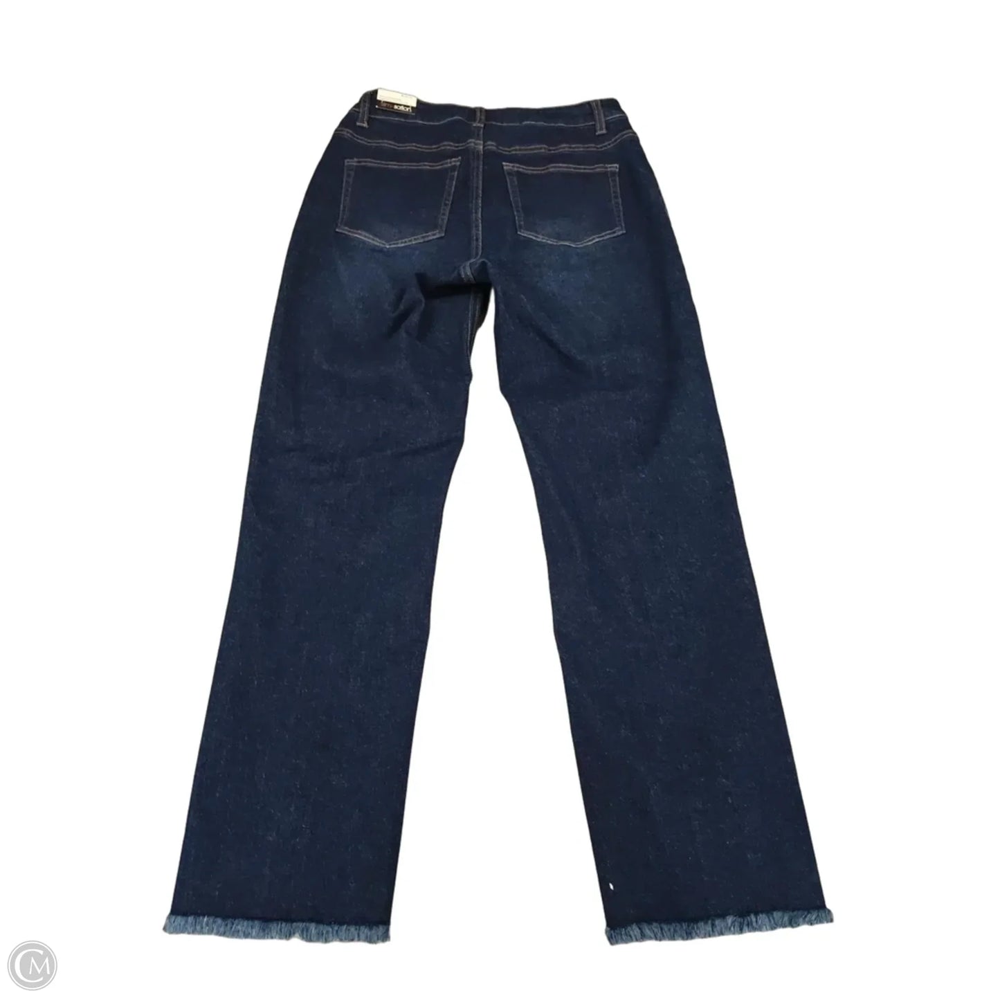 Jeans Straight By Multiples In Blue Denim, Size: 4