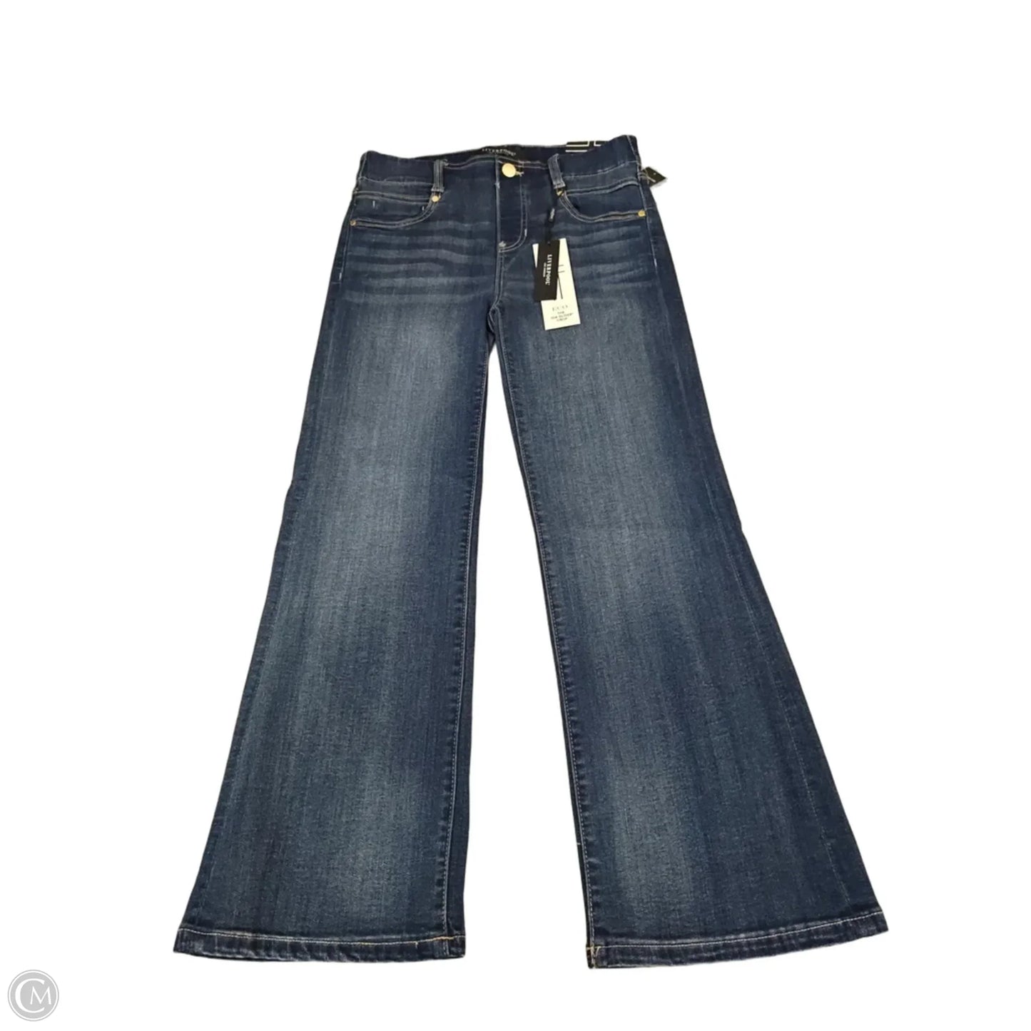 Jeans Straight By Liverpool In Blue Denim, Size: 4