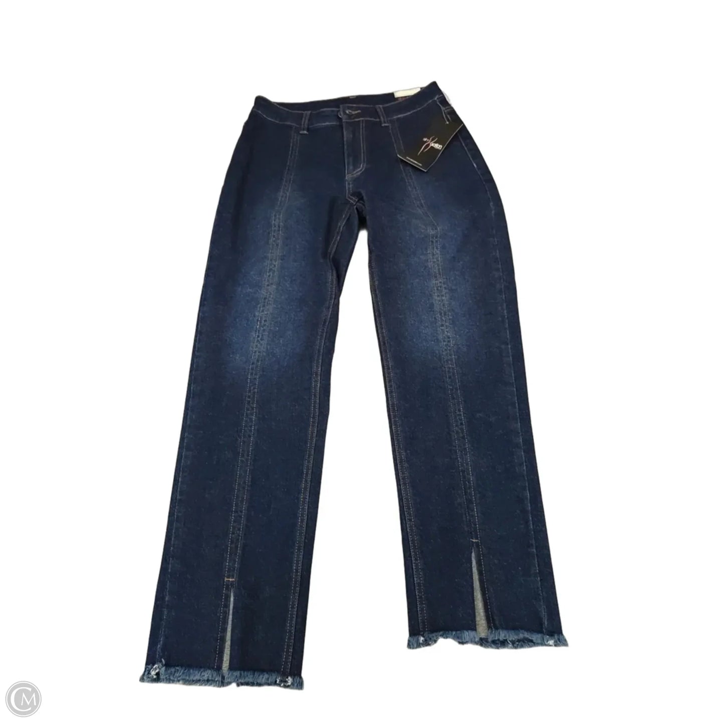 Jeans Straight By Multiples In Blue Denim, Size: 4