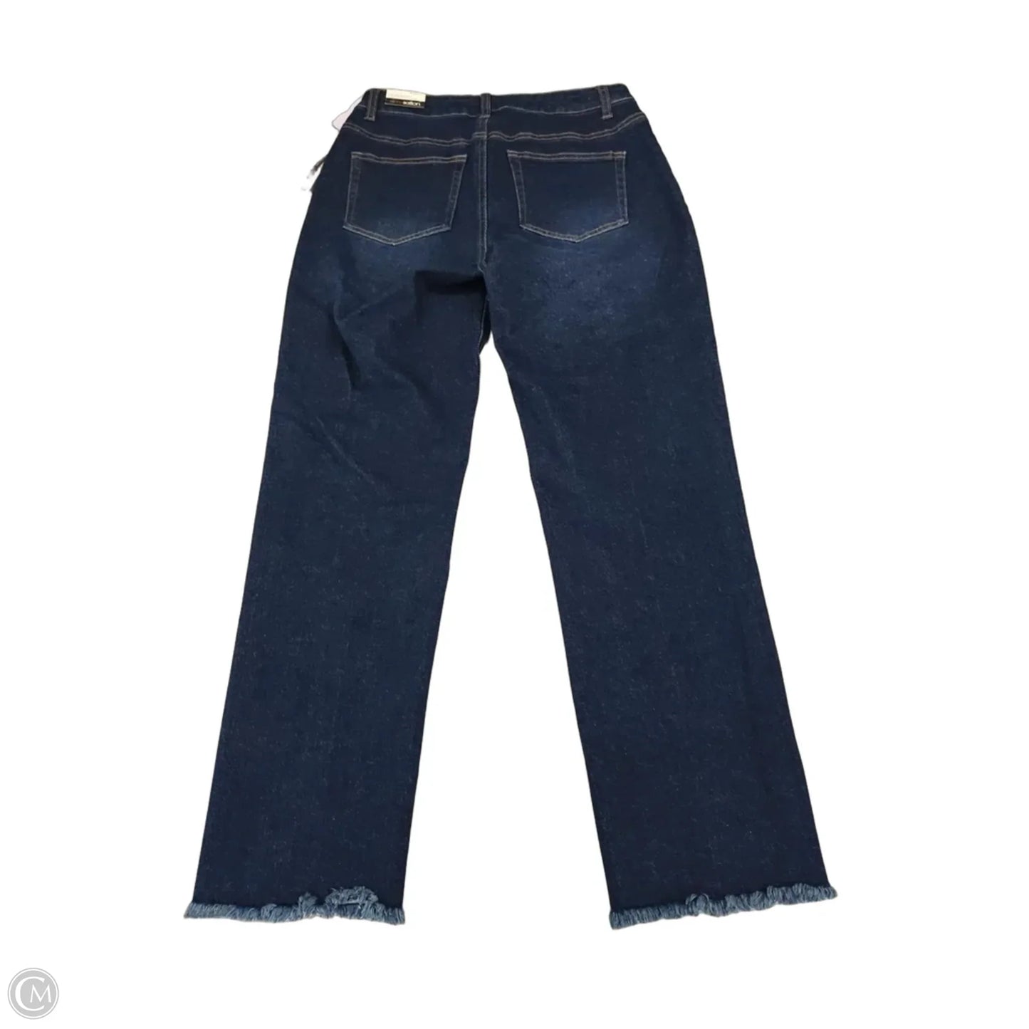 Jeans Straight By Multiples In Blue Denim, Size: 4