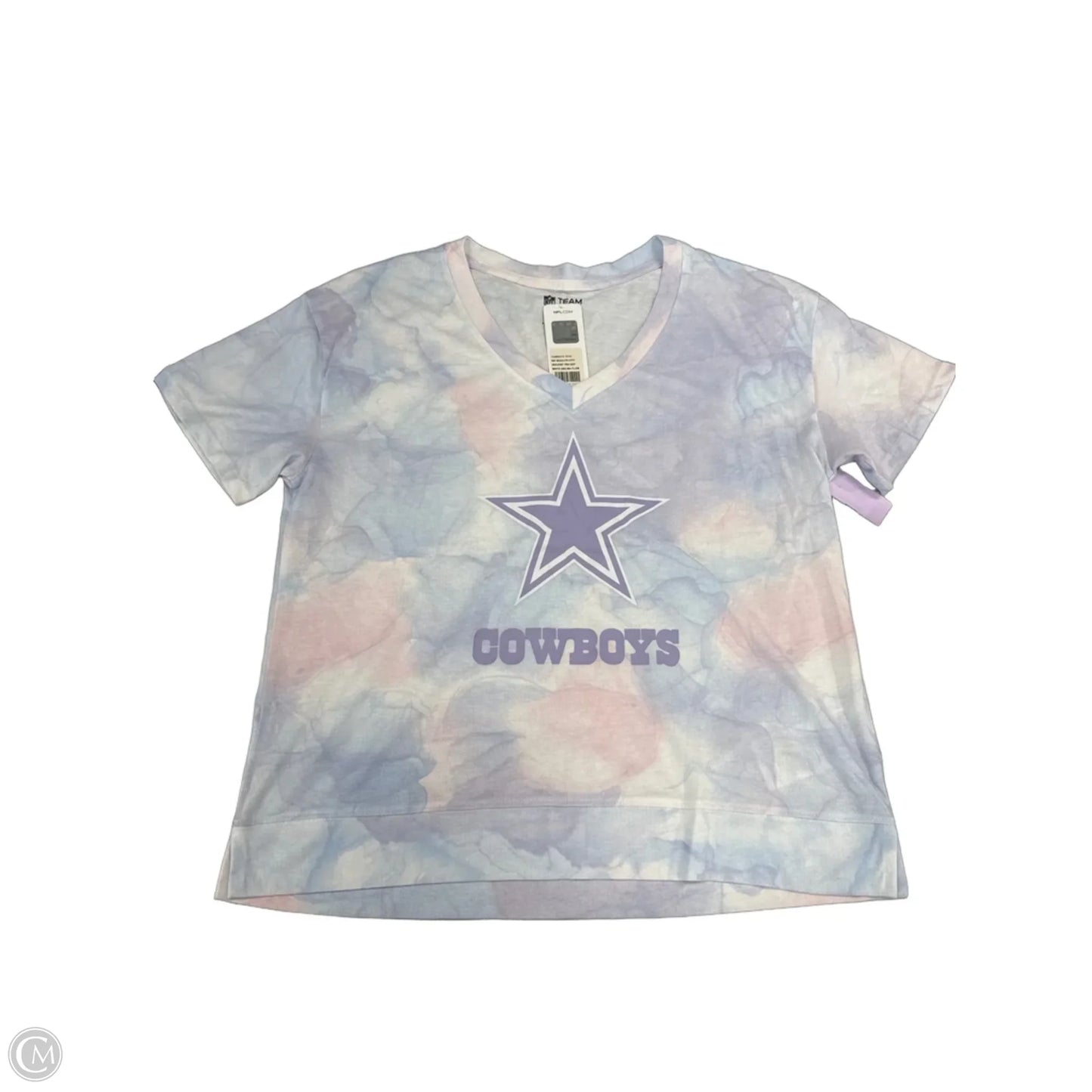 Top Short Sleeve By Nfl In Tie Dye Print, Size: M