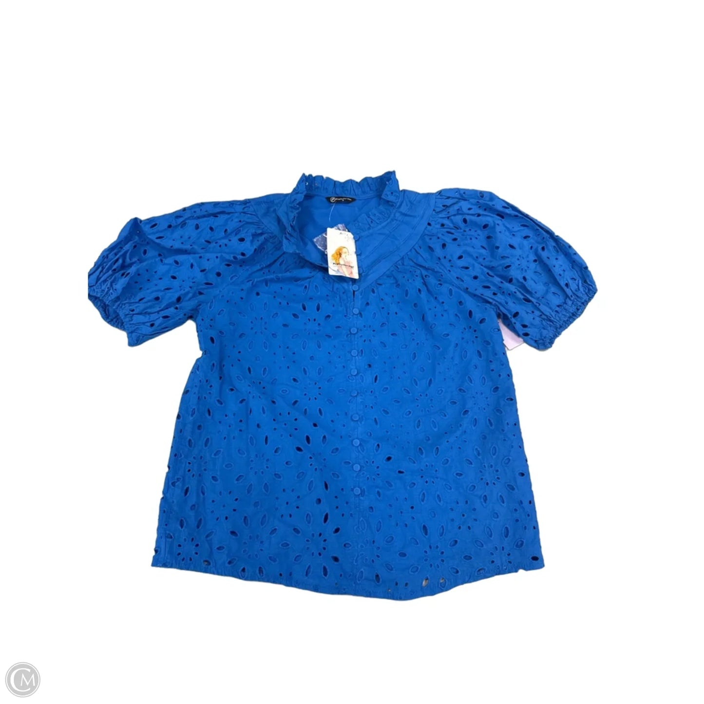 Top Short Sleeve By Prettygarden In Blue, Size: S