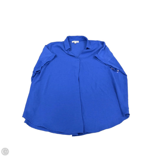 Top Short Sleeve By She + Sky In Blue, Size: 2x