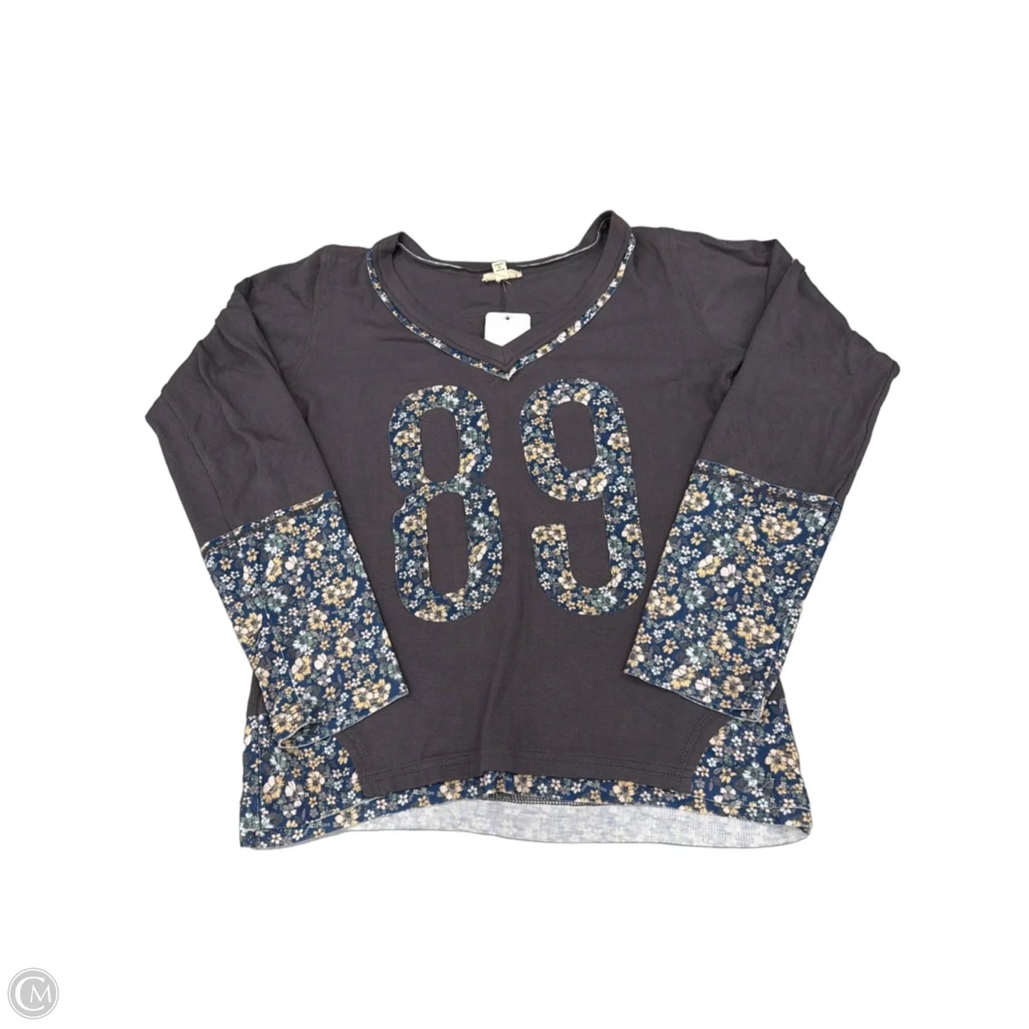 Top Long Sleeve By 7th Ray In Black & White, Size: S