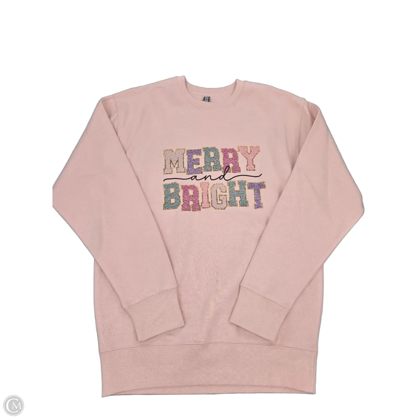 Sweatshirt Crewneck By Cmf In Pink, Size: M
