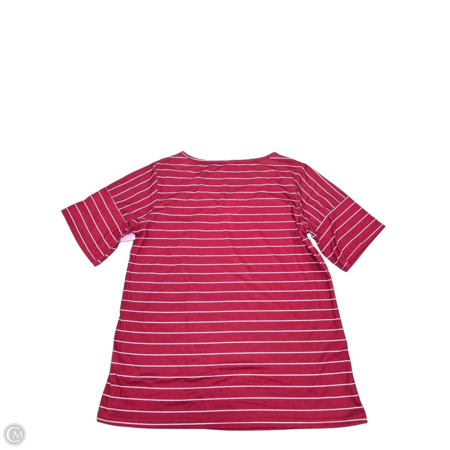 Top Short Sleeve Basic By Cmf In Red, Size: M