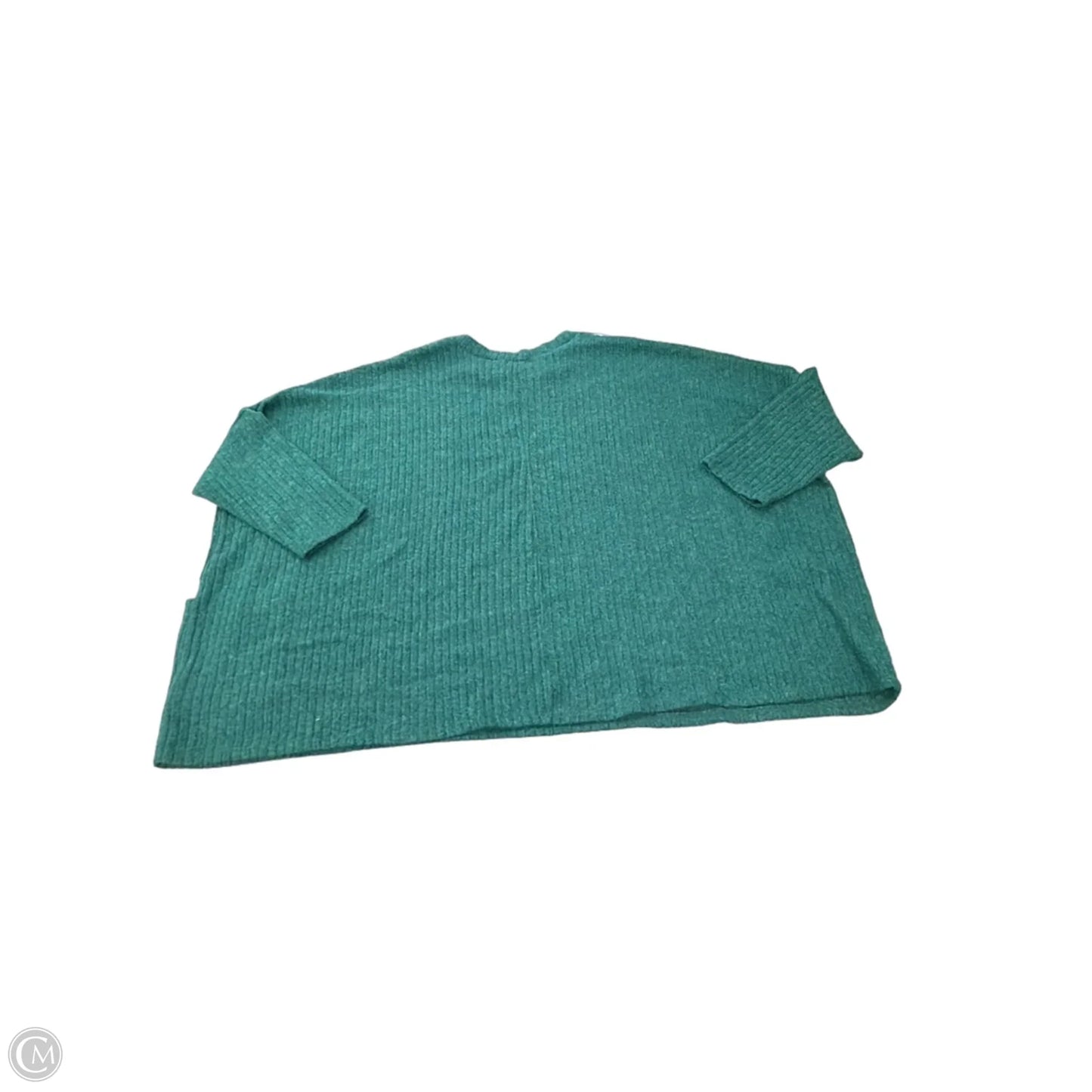 Top Long Sleeve By Chicsoul In Green, Size: Xxl
