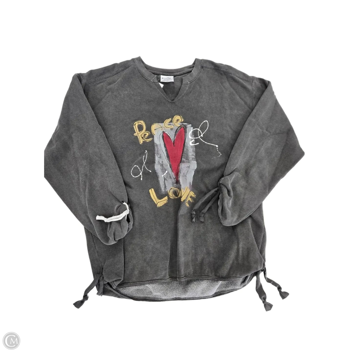 Sweatshirt Crewneck By Cmc In Grey, Size: M