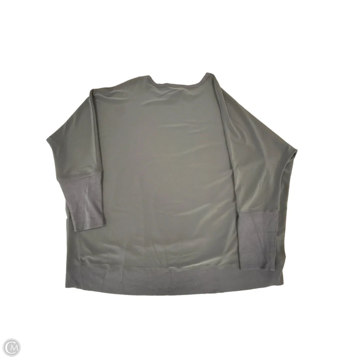 Top Long Sleeve By Sympli In Grey, Size: L