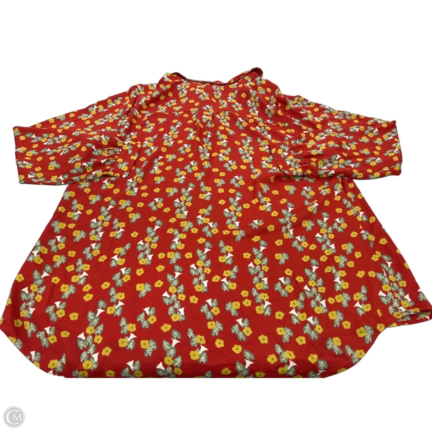 Top Long Sleeve By Cabi In Orange, Size: Xl