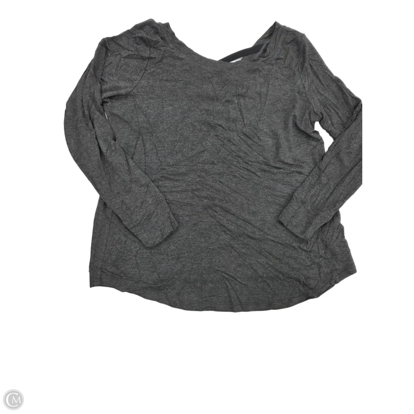 Top Long Sleeve By Cabi In Grey, Size: L