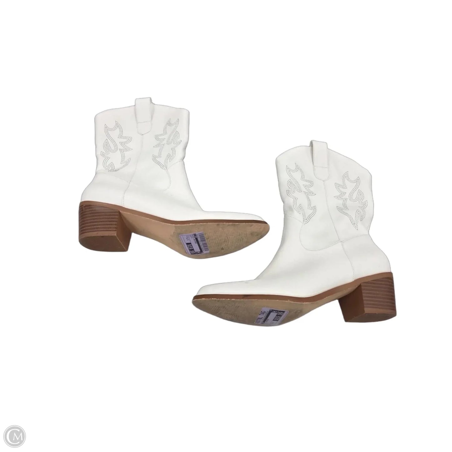 Boots Western By Cmf In White, Size: 8.5