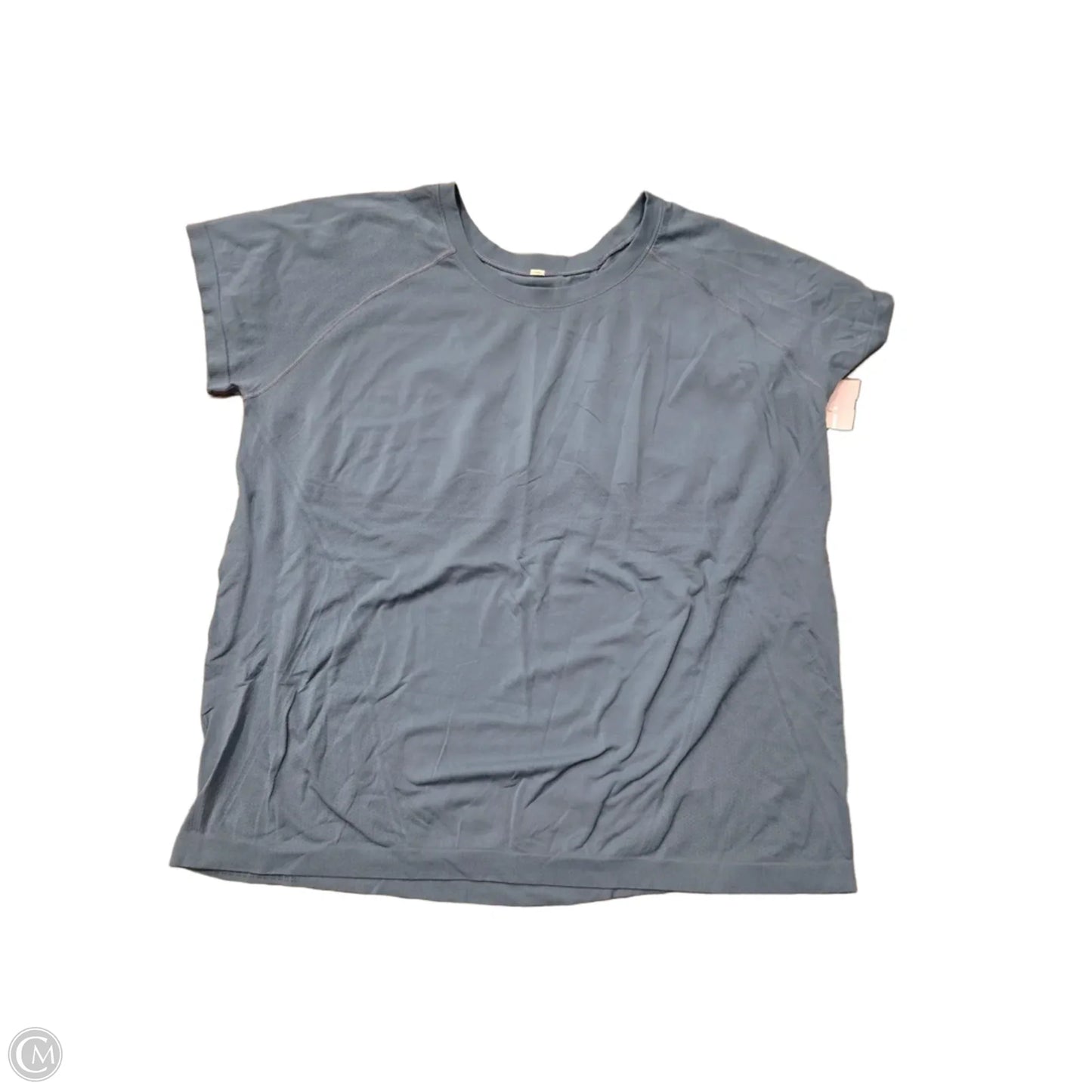 Athletic Top Short Sleeve By Cme In Blue, Size: Xxl