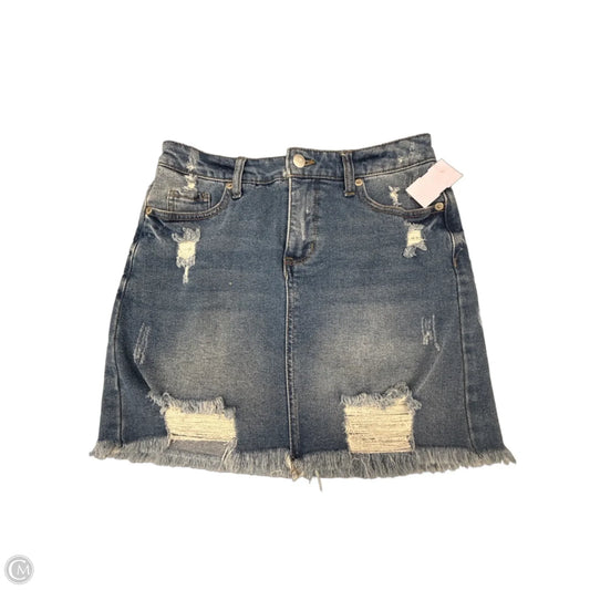 Skirt Mini & Short By Wild Fable In Blue Denim, Size: 6