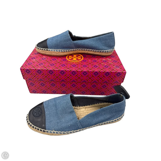 Shoes Designer By Tory Burch In Blue Denim, Size: 10