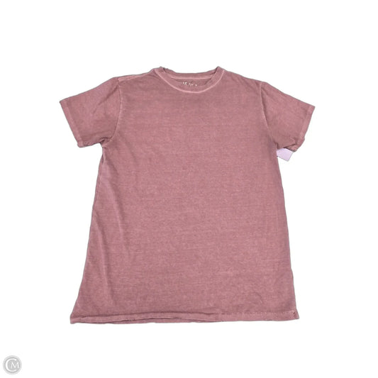 Top Short Sleeve Basic By Aeropostale In Pink, Size: Xs