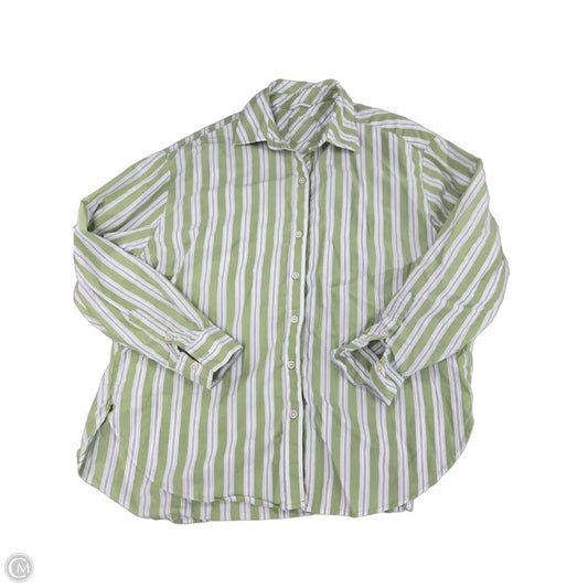 Top Long Sleeve By Aerie In Green, Size: Xxs