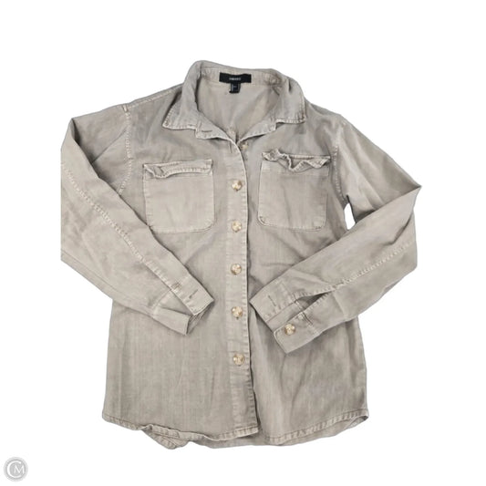 Top Long Sleeve By Forever 21 In Brown, Size: S
