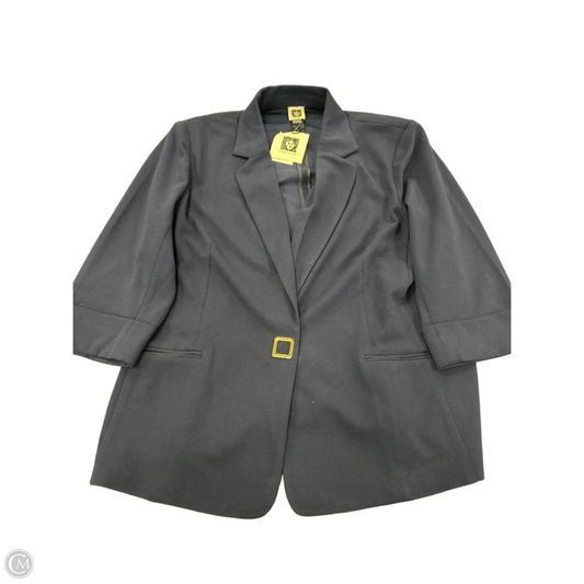 Blazer By Anne Klein In Navy, Size: Xl