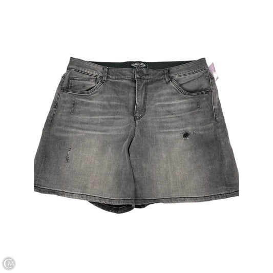 Shorts By Mac And Me In Black Denim, Size: 14
