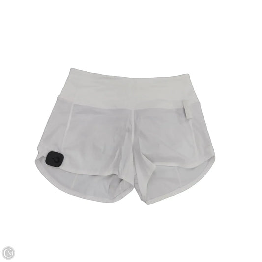 Athletic Shorts By Lululemon In White, Size: 8