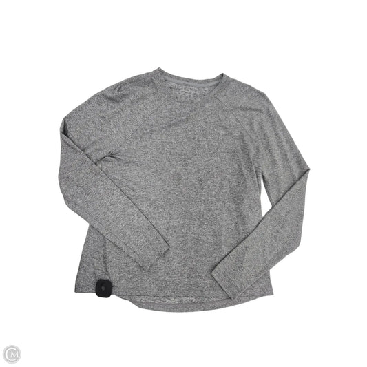 Athletic Top Long Sleeve Crewneck By Lululemon In Grey, Size: M
