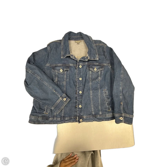 Jacket Denim By Style And Company In Blue Denim, Size: 2x
