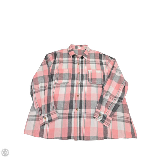 Top Long Sleeve By Cmf In Pink, Size: 3x