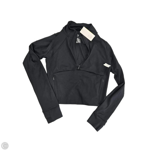 Athletic Top Long Sleeve Collar By All In Motion In Black, Size: M