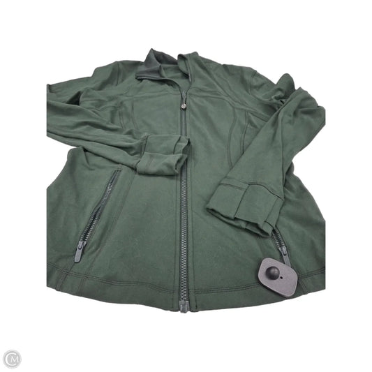 Athletic Top Long Sleeve Crewneck By Lululemon In Green, Size: 12