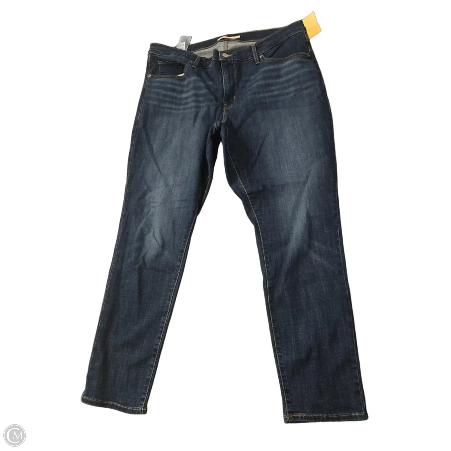 Jeans Skinny By Levis In Blue Denim, Size: 18