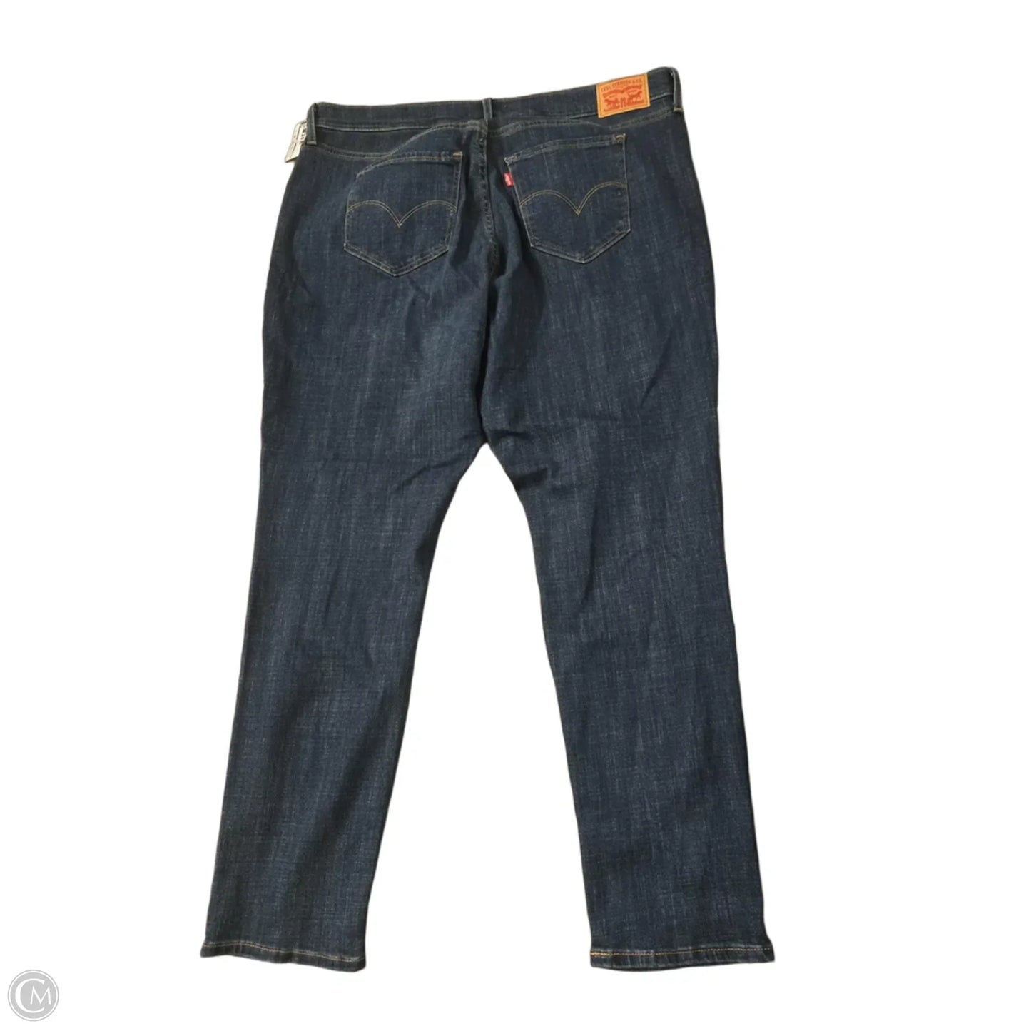 Jeans Skinny By Levis In Blue Denim, Size: 18