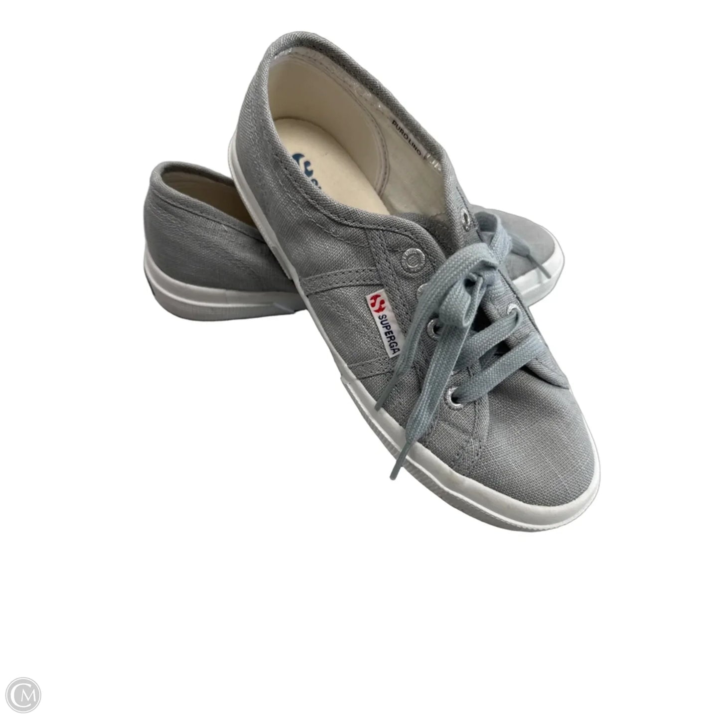 Shoes Sneakers By Superga In Grey, Size: 7.5