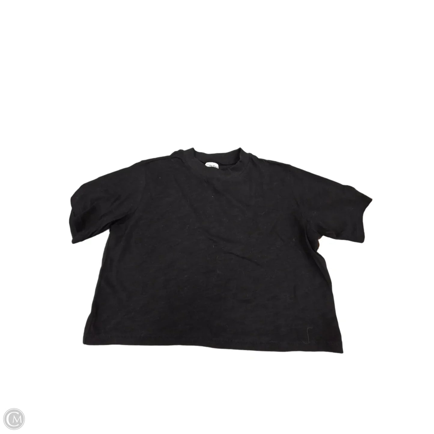 Top Short Sleeve Basic By The Drop In Black, Size: M