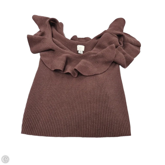 Top Short Sleeve By A New Day In Brown, Size: Xs