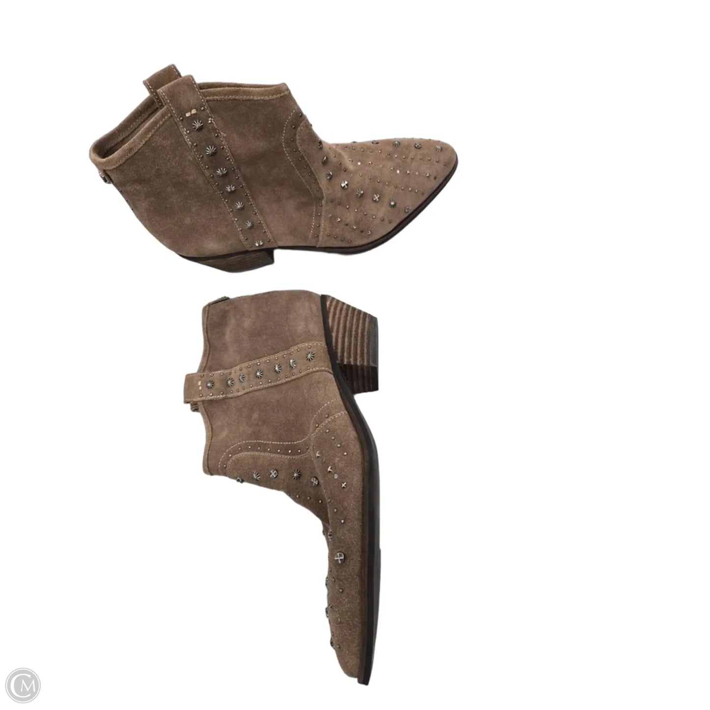 Boots Ankle Heels By Sam Edelman In Brown, Size: 9.5