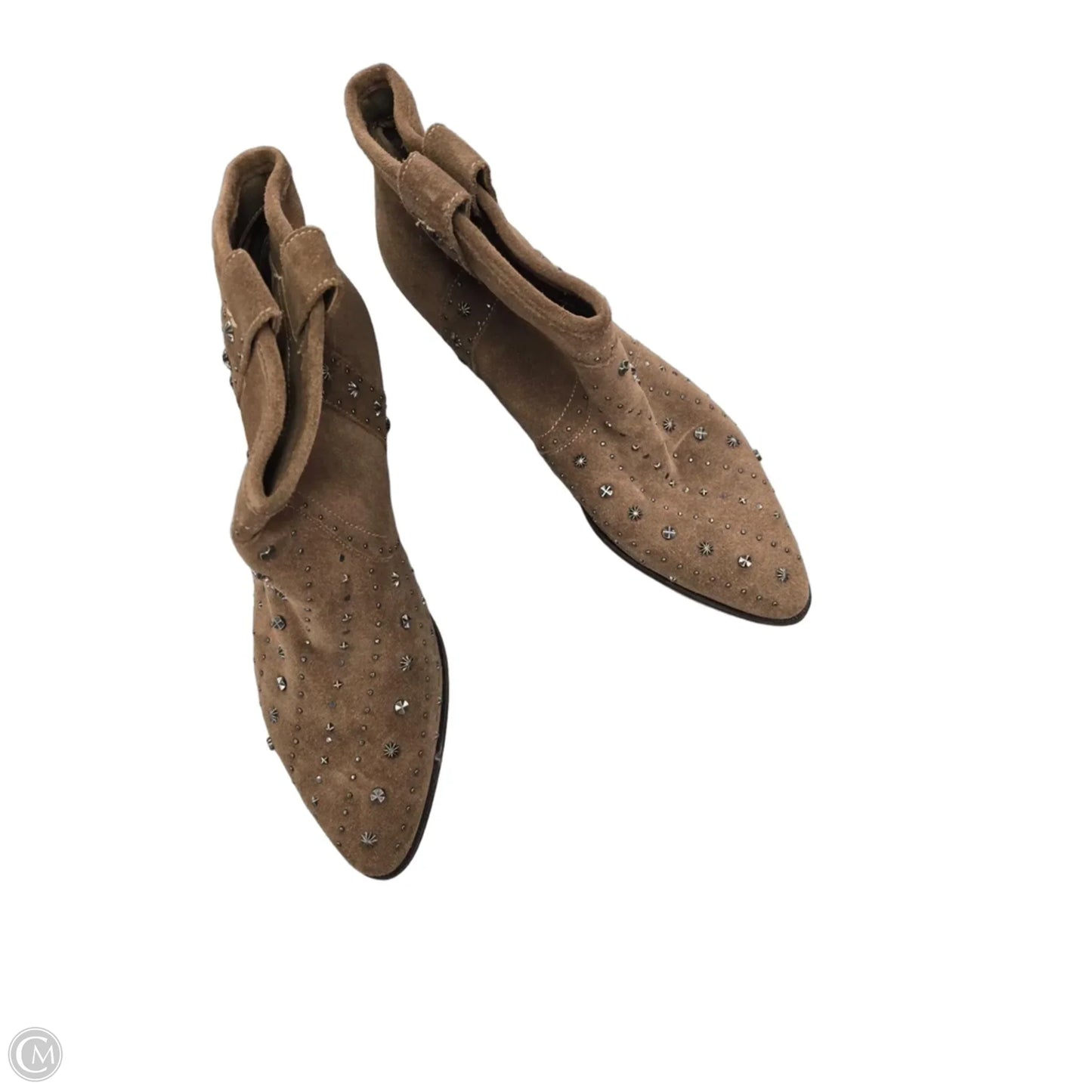 Boots Ankle Heels By Sam Edelman In Brown, Size: 9.5