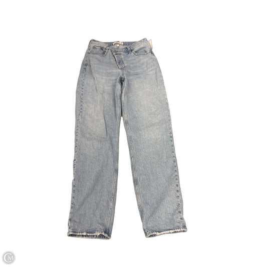 Jeans Straight By Abercrombie And Fitch In Blue Denim, Size: 6l