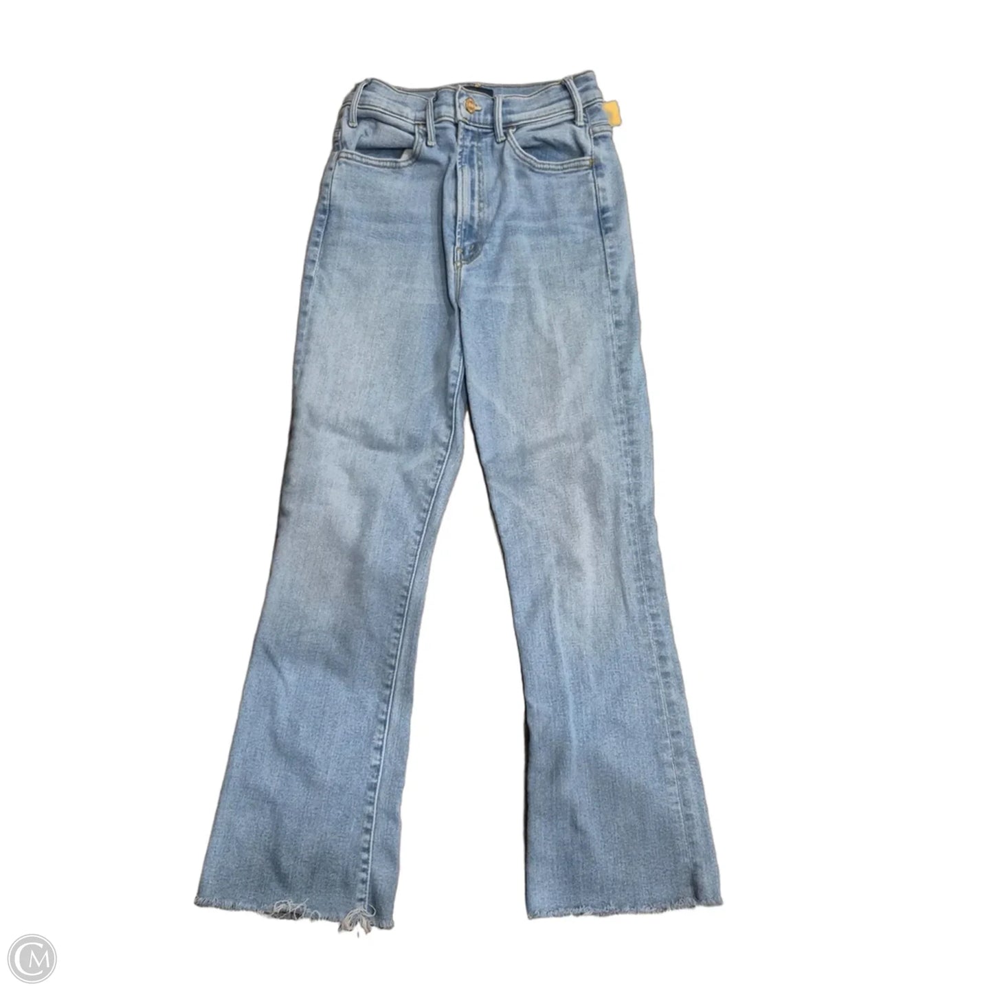 Jeans Straight By Mother In Blue Denim, Size: 4