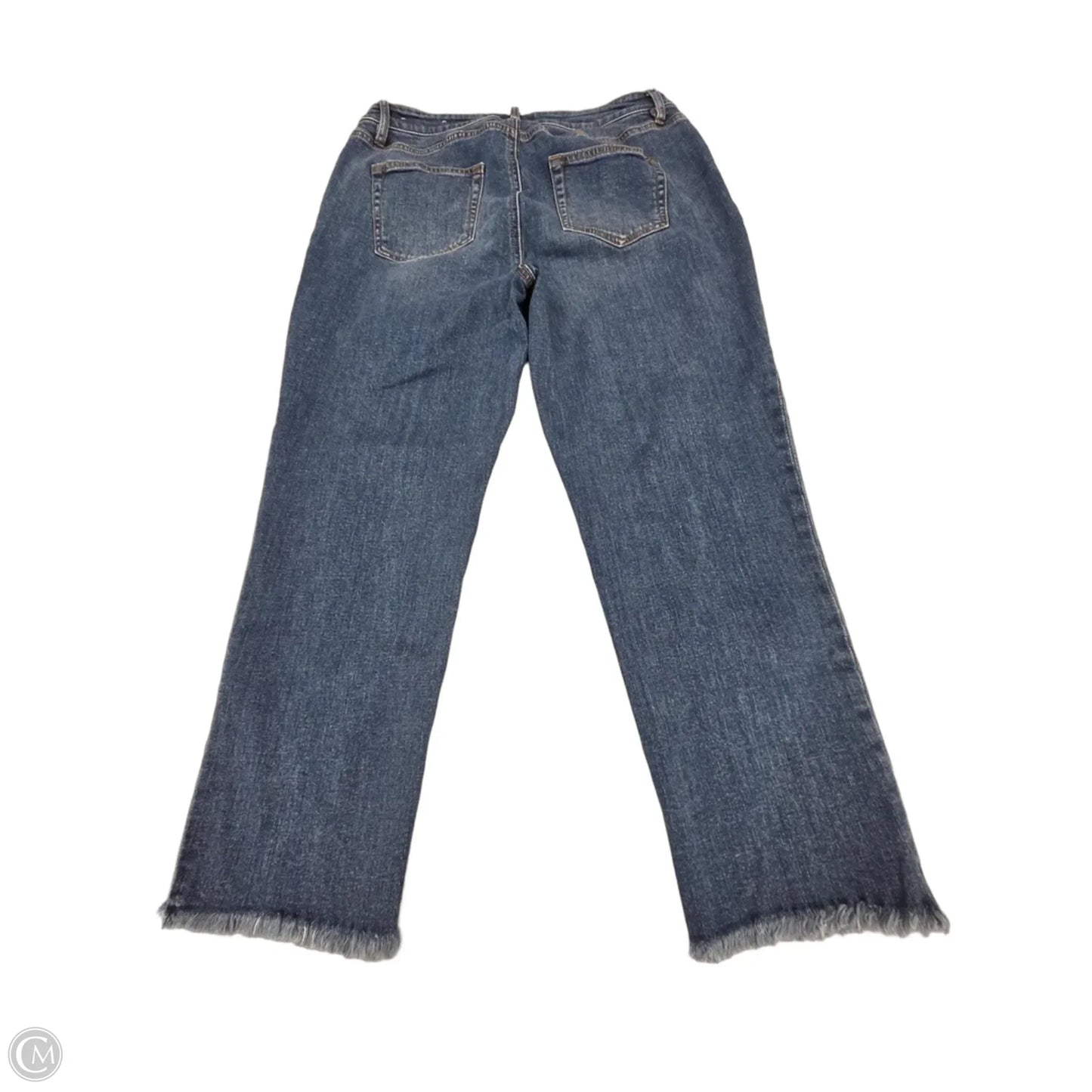 Jeans Cropped By Loft In Blue Denim, Size: 10