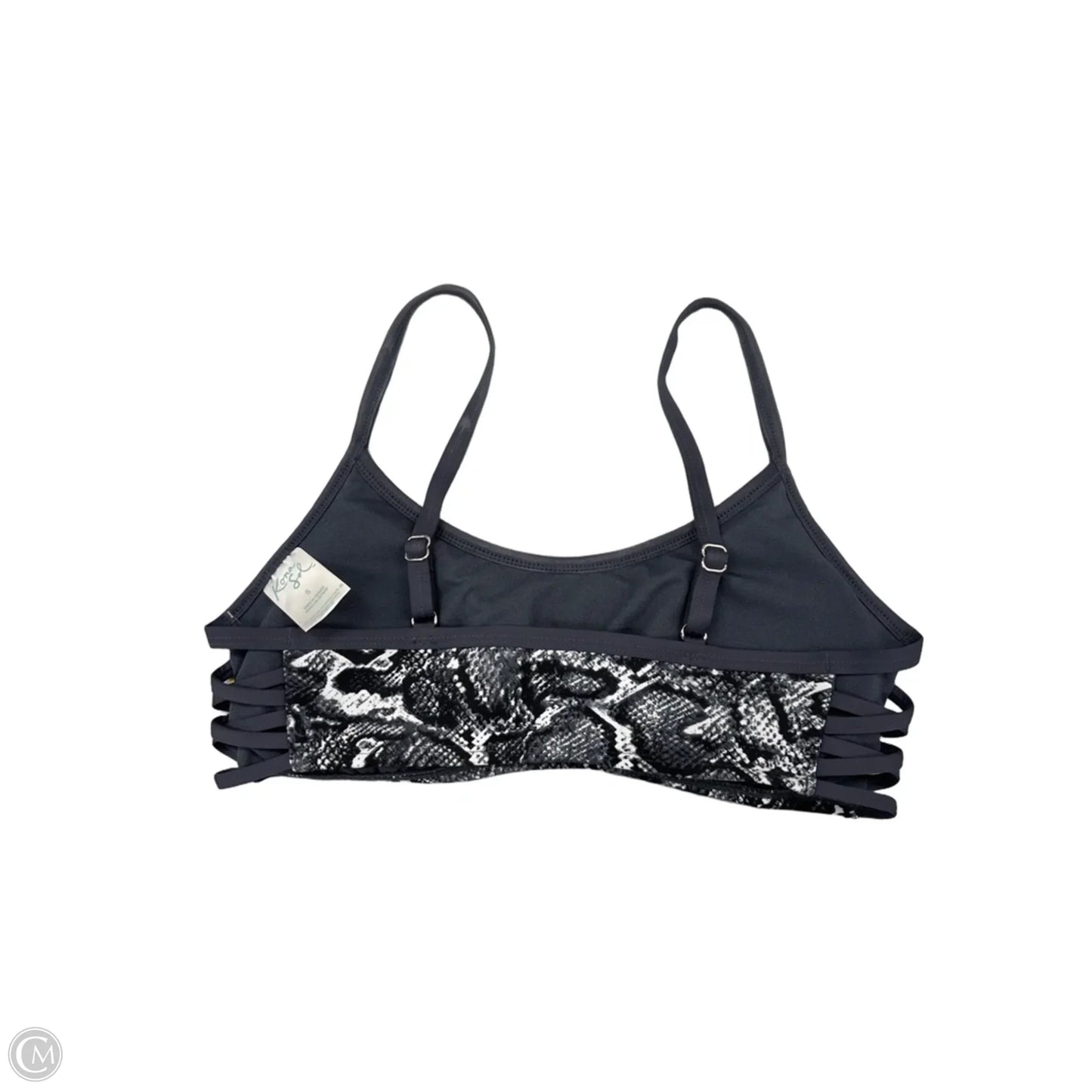 Swimsuit Top By Kona Sol In Grey, Size: S