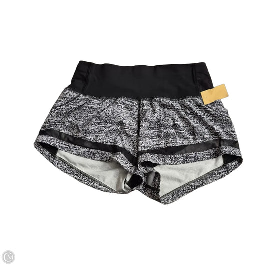 Athletic Shorts By Lululemon In Black & White, Size: 6