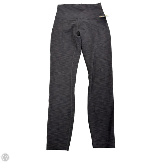 Athletic Leggings By Lululemon In Grey, Size: 4