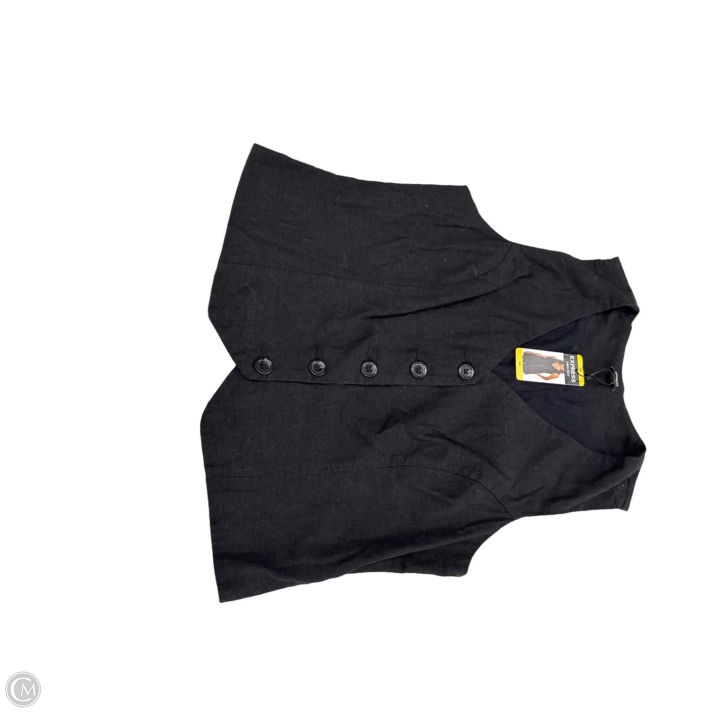 Vest Other By Express In Black, Size: M