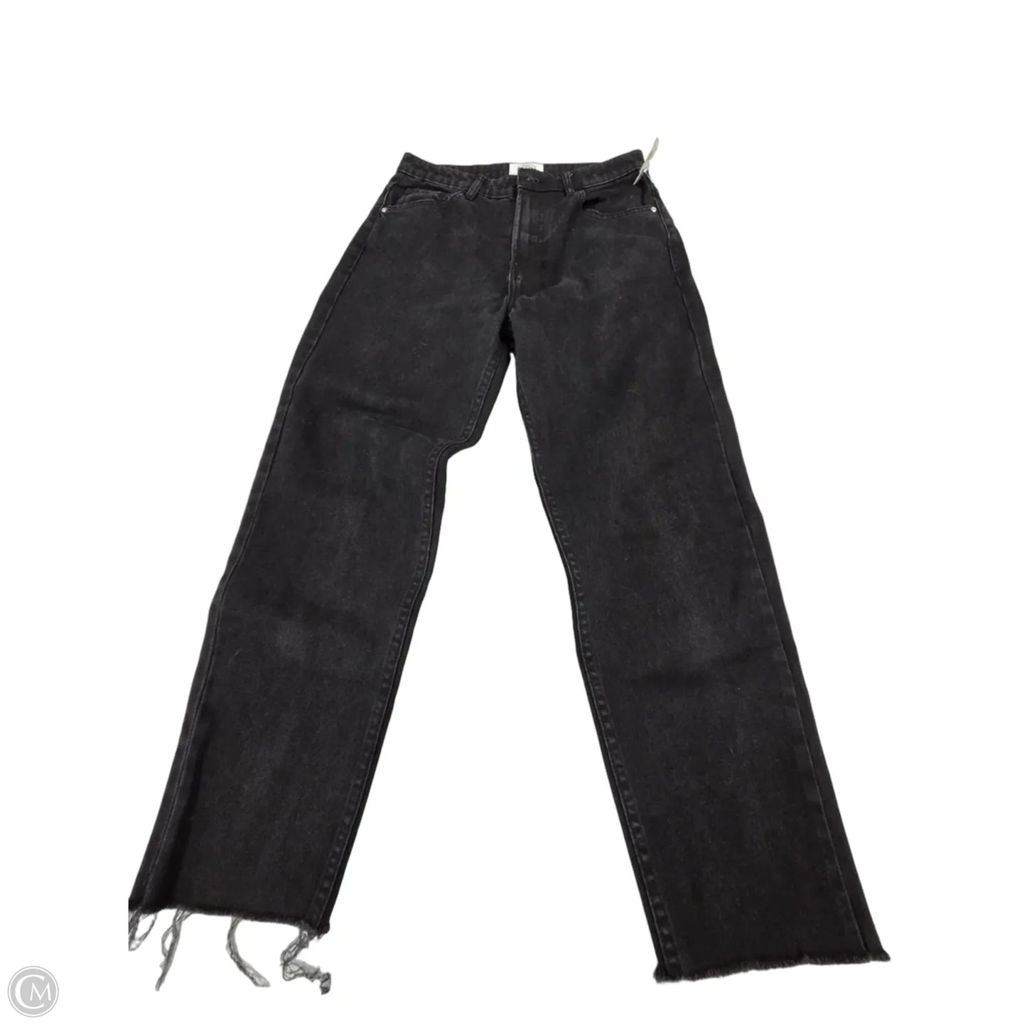 Jeans Straight By Zara In Black Denim, Size: 6