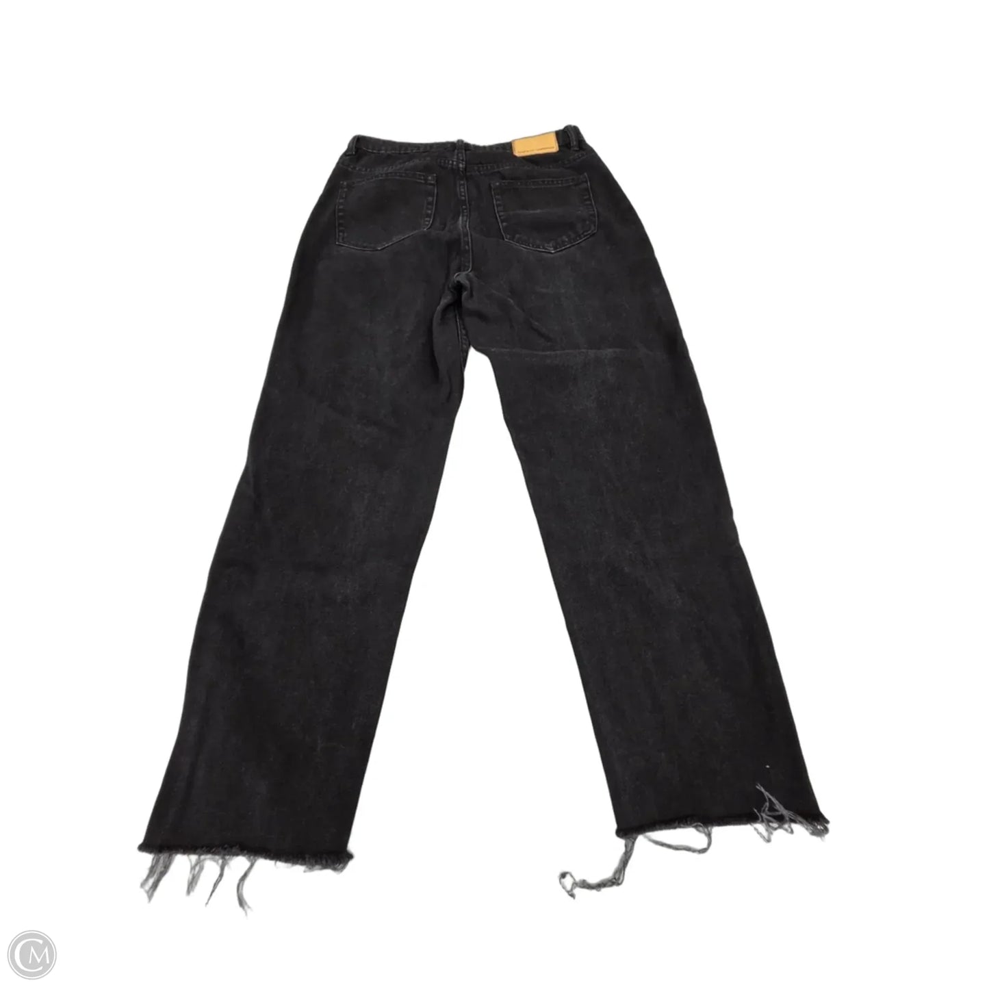 Jeans Straight By Zara In Black Denim, Size: 6