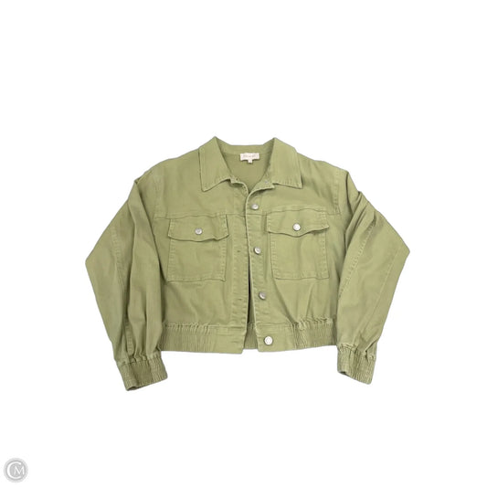 Jacket Denim By Skies Are Blue In Green, Size: M